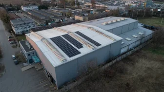 Instalacja PV PGD Polska na dachu hali produkcyjnej we Wrocławiu